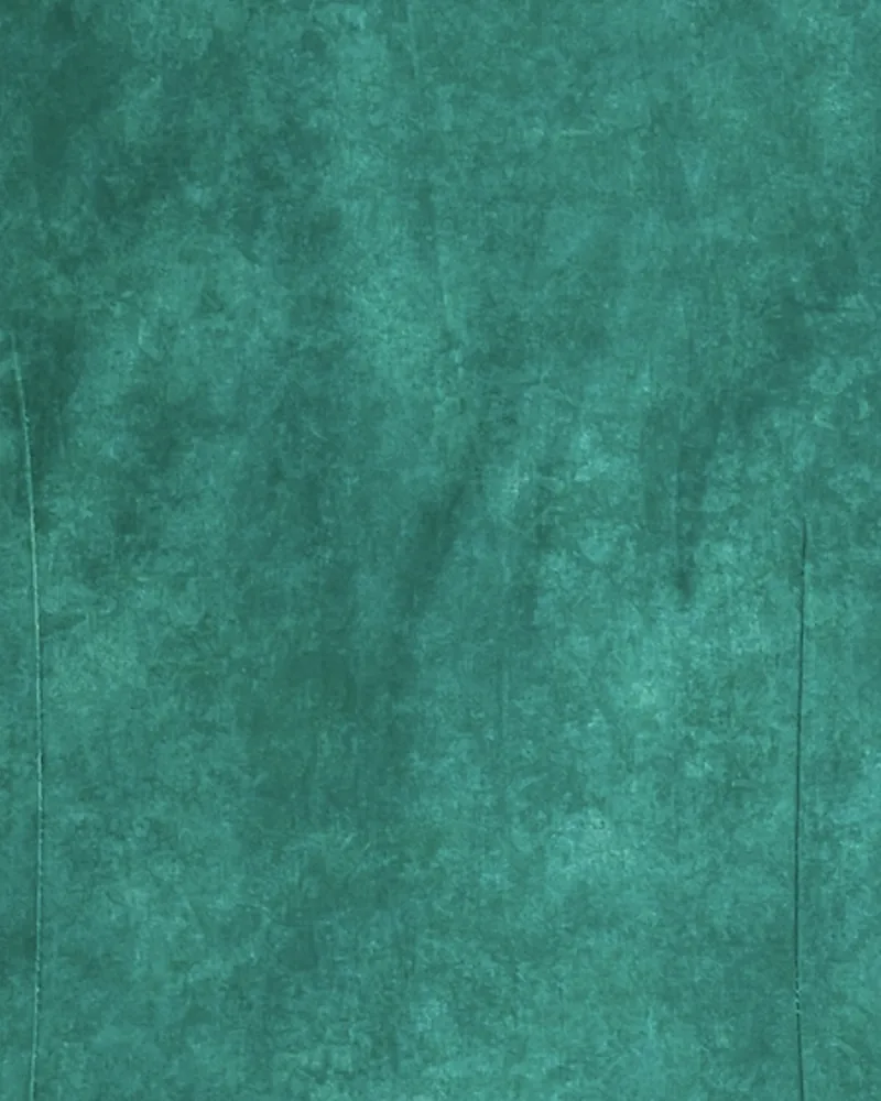 Detalle del tejido: Algodón verde aguamarina.