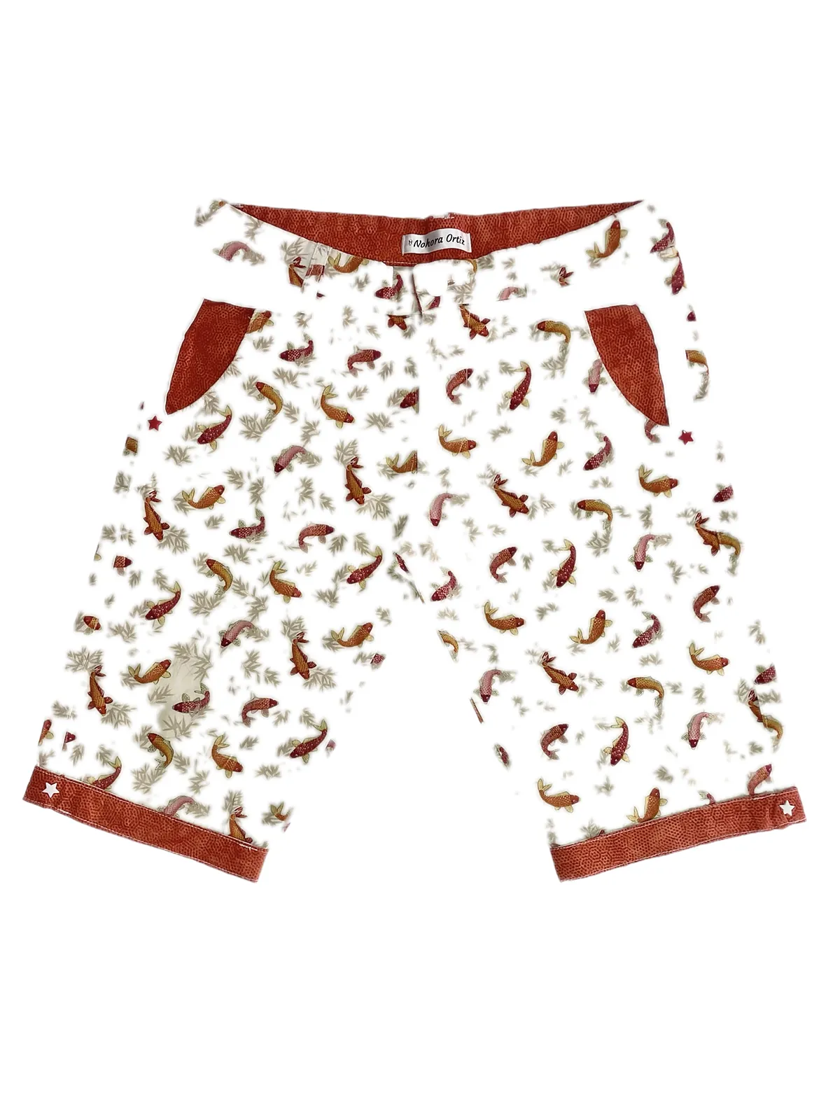 Bermuda Oriental, Estampado de peces koi