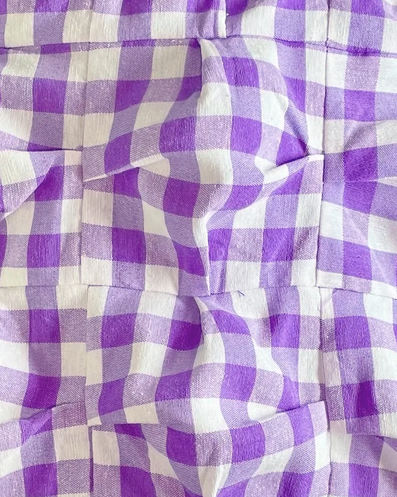 Detalle del tejido: 100 % algodón vichi.