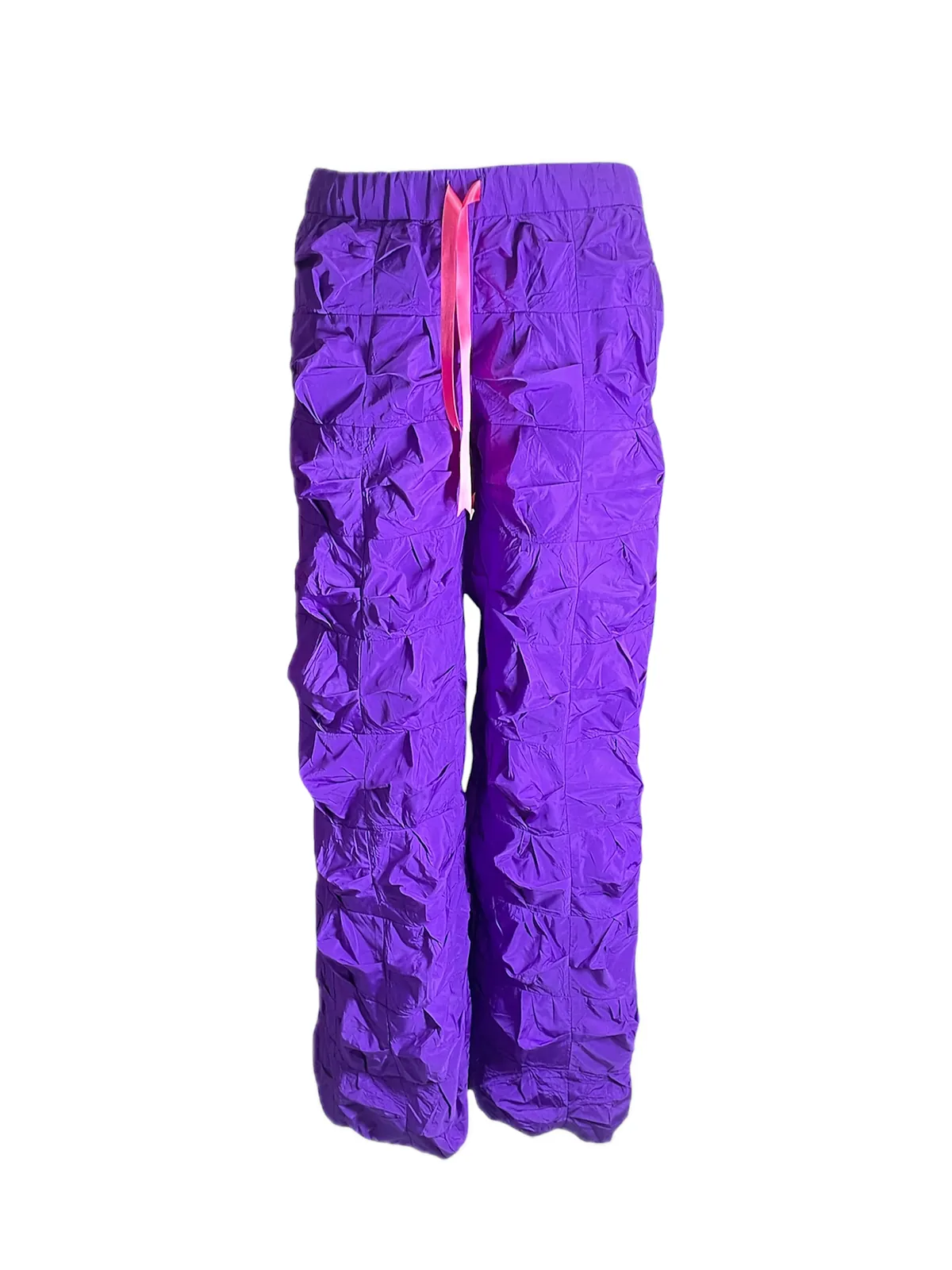Pantalón tafetán texturizado, Bolsillos en contraste