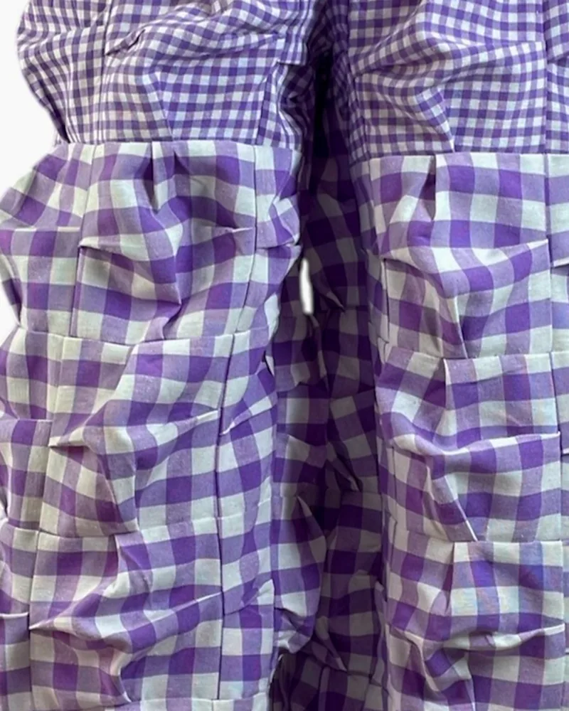 Detalle del tejido: 100 % algodón vichi.